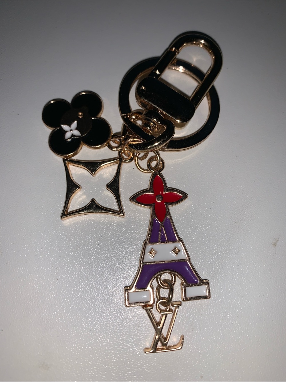 Vivienne goes to Paris purse/bag charm keychain